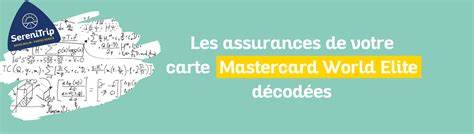Que couvre l'assurance Mastercard World Elite ? (2025) - HelloSafe