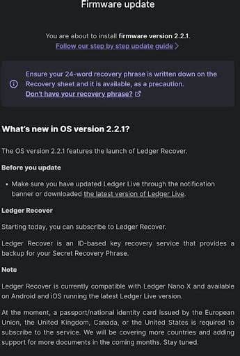 Ledger Releases New Update That Might Expose Seed Phrases - Crypto News Flash