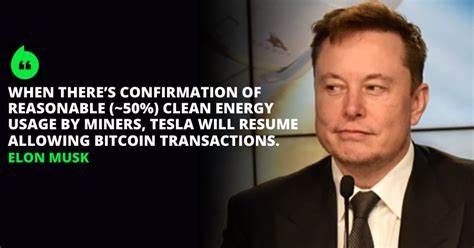 Elon Musk Says Tesla to Accept Bitcoin Transactions Again if Enough Clean Energy Usage Confirmed - Newsweek