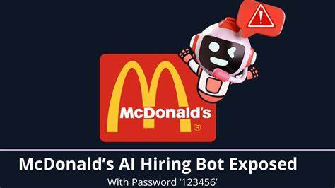 McDonald's AI Hiring Bot Exposed Millions of Applicants' Data to Hackers