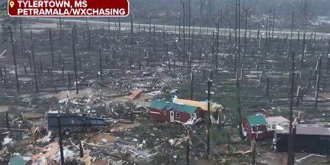 Mississippi tornado decimates town in new drone video | Fox Weather