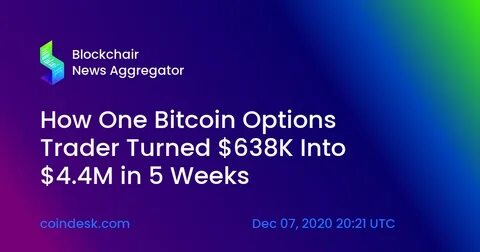How One Bitcoin Options Trader Turned $638K Into $4.4M in 5 Weeks - CoinDesk