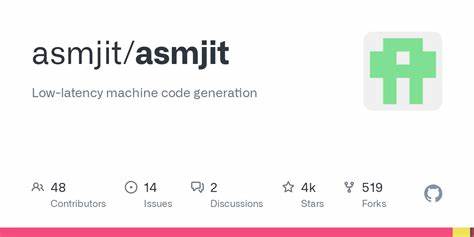 AsmJit: Lightweight C++ library for low-latency machine code generation