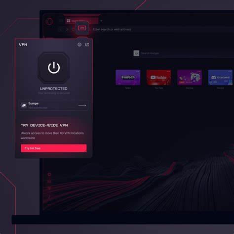 VPN illimité pour navigateur sécurisé - Opera GX