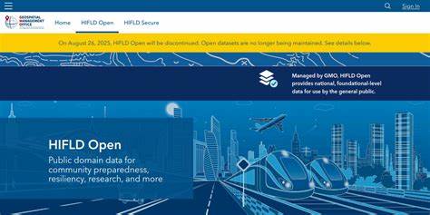 Hifld Open GIS Portal Shuts Down
