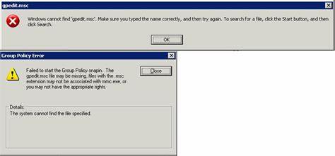 GPMC fails to install on 64-bit Windows 7 Enterprise SP1