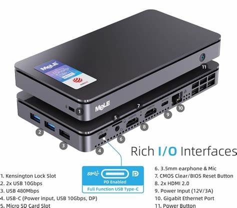 MeLE Overclock X2: pocket-sized PC with Intel N150, upgradeable RAM, storage