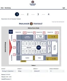 Lageplan — Paulaner Festzelt