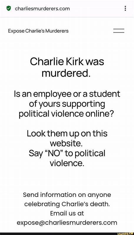 Is an employee or a student of yours supporting political violence online?
