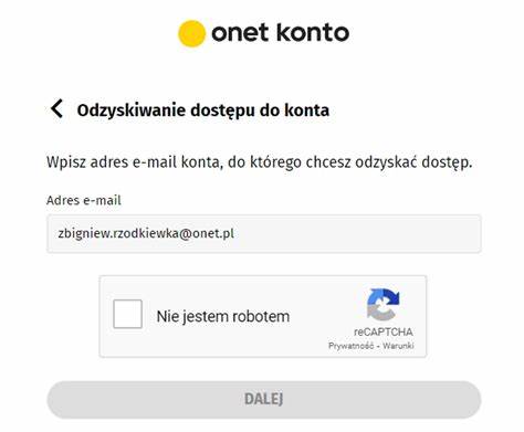 Jak odzyskać zapomniane hasło do poczty na Onet.pl - CCM
