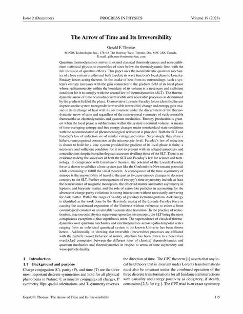 Doing time. The emergence of irreversibility – PubMed