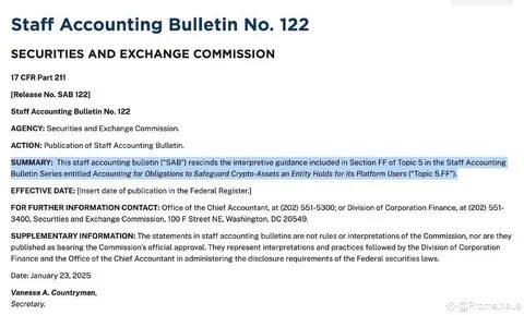 SEC Rescinds SAB 121, Permitting Banks To Custody Bitcoin - Bitcoin Magazine