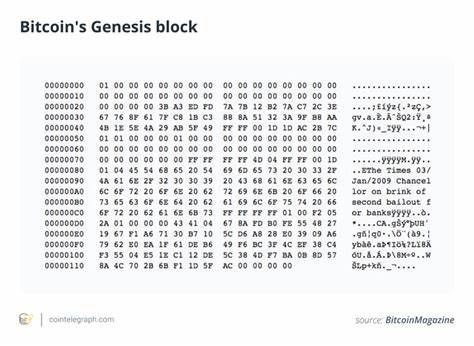 What is the genesis block, explained - Cointelegraph