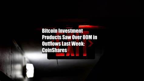 Bitcoin Investment Products Saw Over $600M in Outflows Last Week: CoinShares - CoinDesk