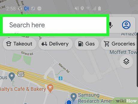 In Google Maps nach Orten suchen