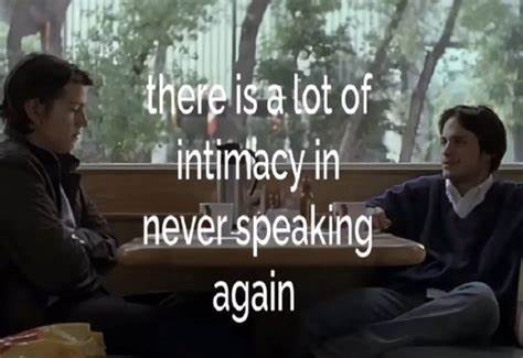 The intimacy of never talking again