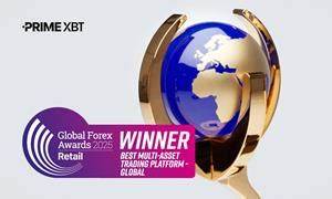 PrimeXBT Wins Global Forex Award for Best Multi-Asset Trading Platform