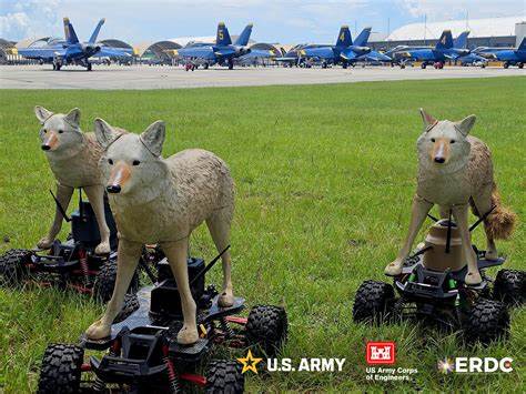 Army tests robotic coyotes to defend fighter jets from wildlife