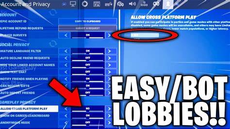 Fortnite – How to get bot lobbies in few easy steps