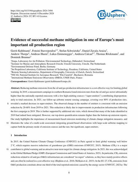 Methane mitigation in one of Europe's most important oil production region