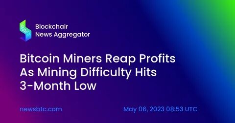 Bitcoin Mining Difficulty Hits Record With Pressure Mounting on Profit Margins - BNN Bloomberg