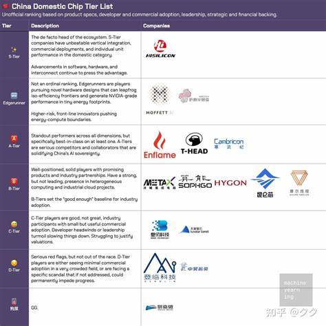Silicon Vanguard: Ranking China's Domestic Chip Leaders