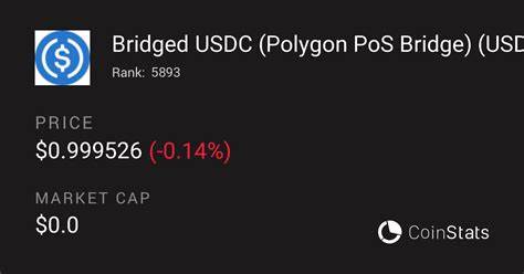 Bridged USDC (Polygon PoS Bridge) Price: USDC.E Live Price Chart, Market Cap & News Today - CoinGecko Buzz
