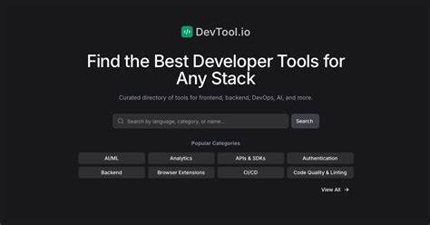 DevBusy: The Devtool Directory for Busy Builders