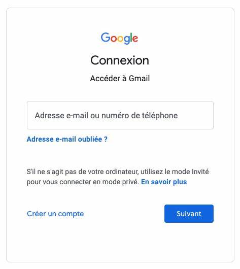 Se connecter à Gmail