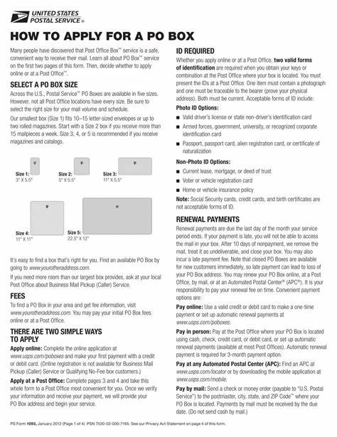 How do I apply for a PO Box®? - Royal Mail Group Ltd