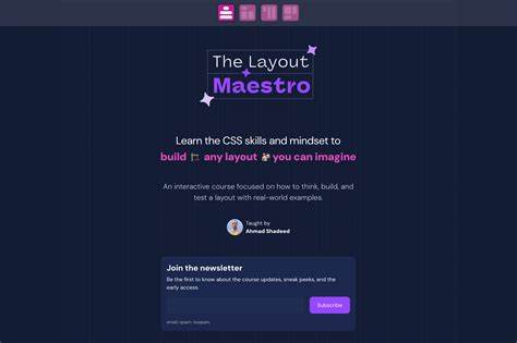 Layout Maestro CSS Course