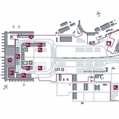 Übersicht Parkplätze am BER - Berlin Brandenburg Airport