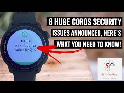 Coros Confirms Substantial Watch Security Vulnerablity: Says Fixes Are Coming