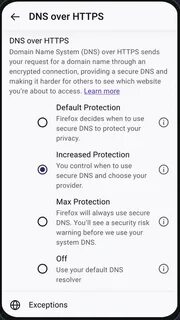 Firefox 143 for Android to introduce DoH