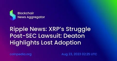 XRP Lawsuit: SEC Misses Form C Filing; Cross-Appeal from Ripple Incoming?: Guest Post by CoinPedia News - CoinMarketCap