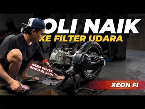 YAMAHA XEON RUNGKAD GEGARA OLI NAIK KE FILTER UDARA - YouTube