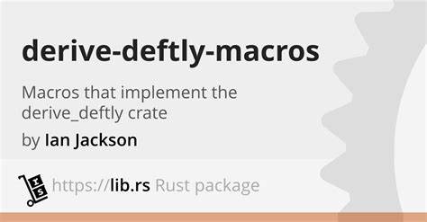 Advanced Rust macros with derive-deftly