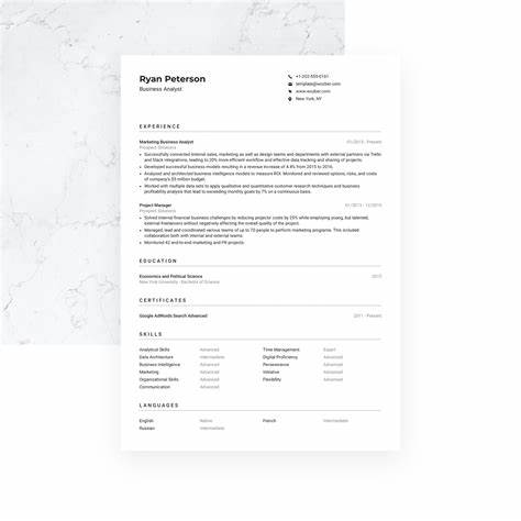 Free CV Templates - Wozber