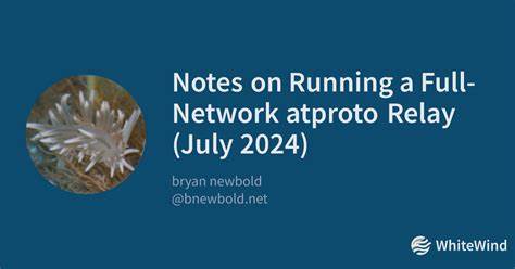 Bluesky: Notes on Running a Full-Network Atproto Relay (July 2024)