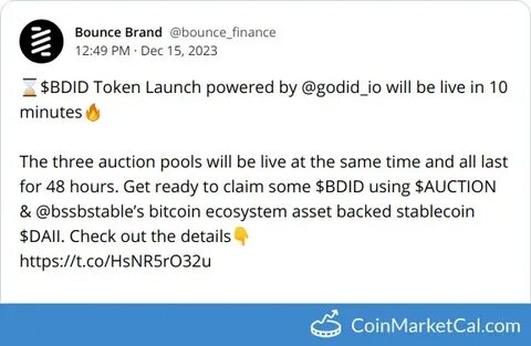 Bounce (AUCTION) Price Today, News & Live Chart | Forbes Crypto Market Data - Forbes