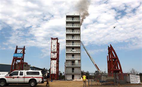 First earthquake, then fire: UC San Diego researchers test steel building