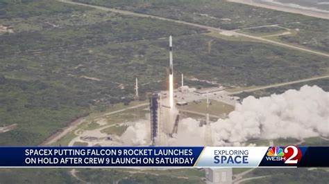 SpaceX puts Falcon 9 launches on hold after rocket anomaly