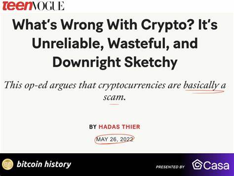 Sorry, But Crypto Is a Scam - Teen Vogue