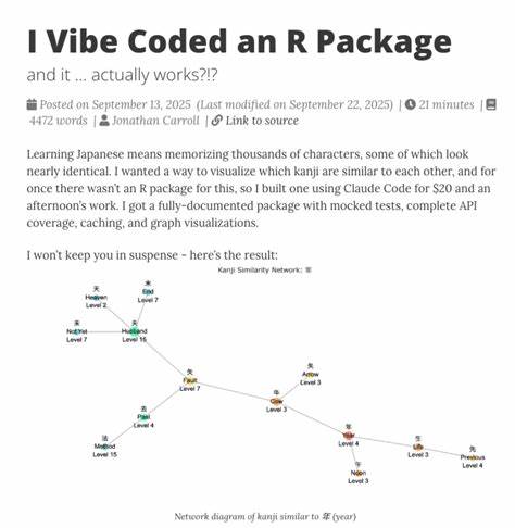 I Vibe Coded an R Package and it works??