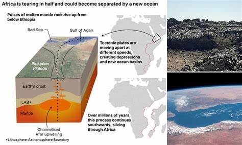 Deep Earth pulses beneath Africa are tearing the continent apart