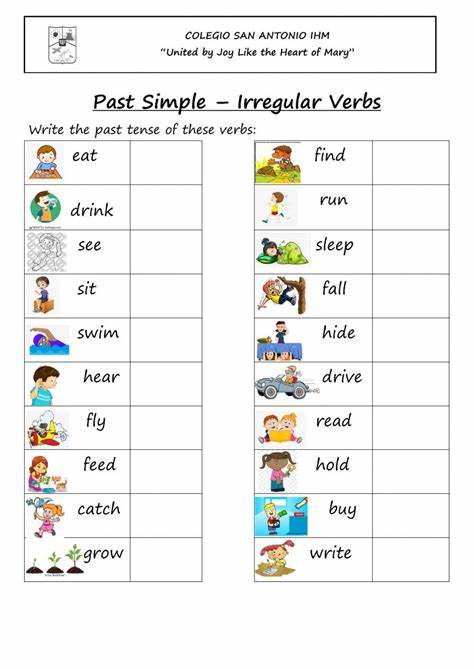 Past Simple, Irregular Verbs, ESL Grammar Interactive Activity Online