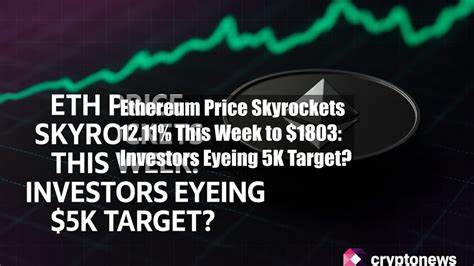 Ethereum Price Skyrockets 12.11% This Week to $1803: Investors Eyeing 5K Target?
