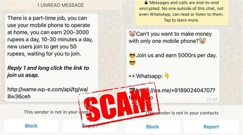 Flooded with WhatsApp messages promising part-time jobs? Avoid these scam messages - The Indian Express