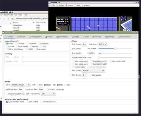 Denise: C64/Amiga emulator with shader and runAhead