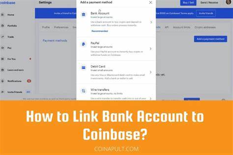 do i have to link my bank account to coinbase